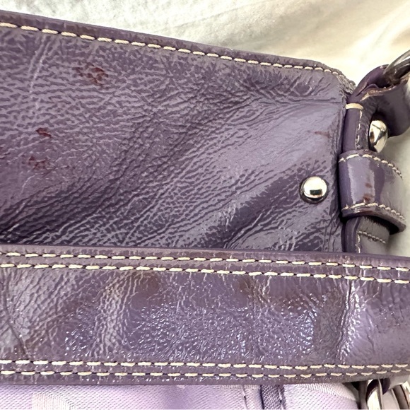 Coach F14710 Lg Zoe Optic Convertible Signature Logo Canvas & Patent Leather - Picture 13 of 16